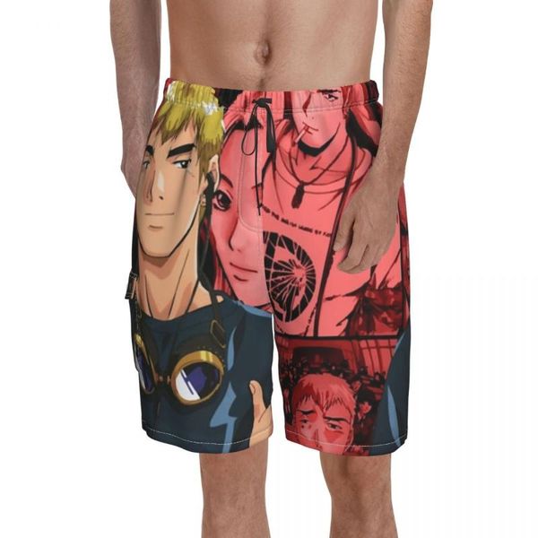 Pantalones cortos para hombre, carteles de gran maestro Onizuka, tablero de Anime, Eikichi Azusa, Manga, arte japonés, playa, bañador con estampado divertido para hombre, 2XLMen