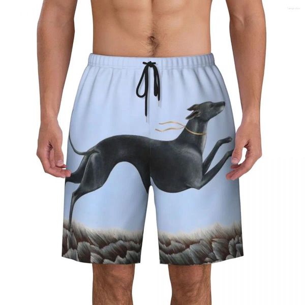 Shorts pour hommes Greyhound Jumping hommes maillots de bain maillots de bain séchage rapide planche de plage Whippet Sihthound chien maillots de bain