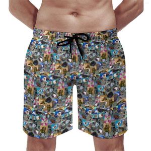 Pantalones cortos para hombre Guinea Pig Po Board Funny Pet Quality Short Trenky Big Size Swim Trunks