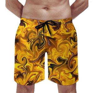 Short pour hommes gymnase tournesol tourbillonnage de natation de natation