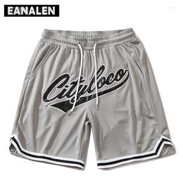 Heren shorts Harajuku Vintage Masculine Bermuda Mesh Summer Gothic Street Rap Super Casual Running Basketball Men's College