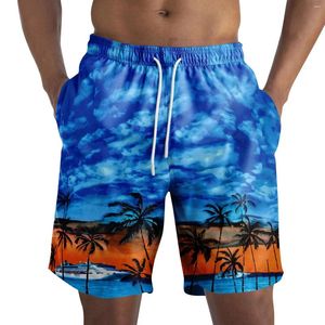 Shorts pour hommes Hawaii vacances plage pour hommes pantalons courts décontractés 3D imprimé fleur élastique bandage conseil pantalon maillot de bain maillot de bain