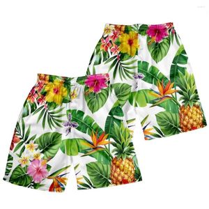 Short masculin style hawaïen flamanto palma monstera cargo fleur unisexe streetwear décontracté gym fitness home masculin vêtements