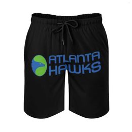 Shorts pour hommes Hawks-Atlanta Quick Dry Summer Mens Beach Board Briefs For Man Gym Pants Logo City