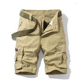 Heren shorts heavywood lading losse katoen zomer dunne zachte comfortabele mannen casual multi pocket ritssluiting modebroek