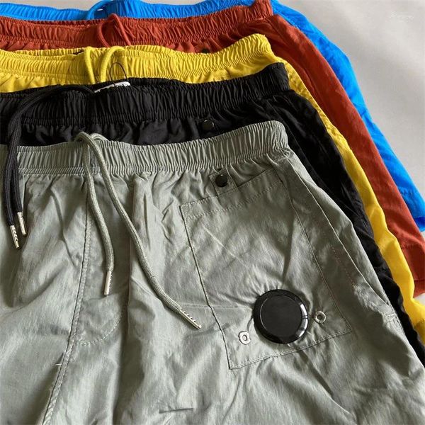 Pantalones cortos para hombres Gama alta C Letra Lentejuelas Verano Juventud Casual Deportes Nylon Pantalones cortos sueltos de playa