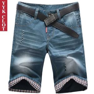 Shorts masculins Brands de haute qualité Summer Coton Shorts pour hommes à la mode Pantalon décontracté pour hommes Slim Fit Open Front Shorts pour hommes J240407