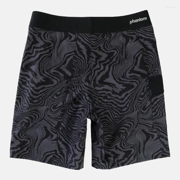 Pantalones cortos para hombre de alta calidad personalizados con su logotipo Boardshorts Surf 4 Way Stretch sublimation Printed Men Beach SwimTrunks para la venta