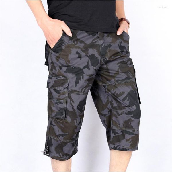 Pantalones cortos para hombre de alta calidad de verano holgados con múltiples bolsillos militares pantalones cortos de carga pantalones largos para hombre tácticos de talla grande 5XL