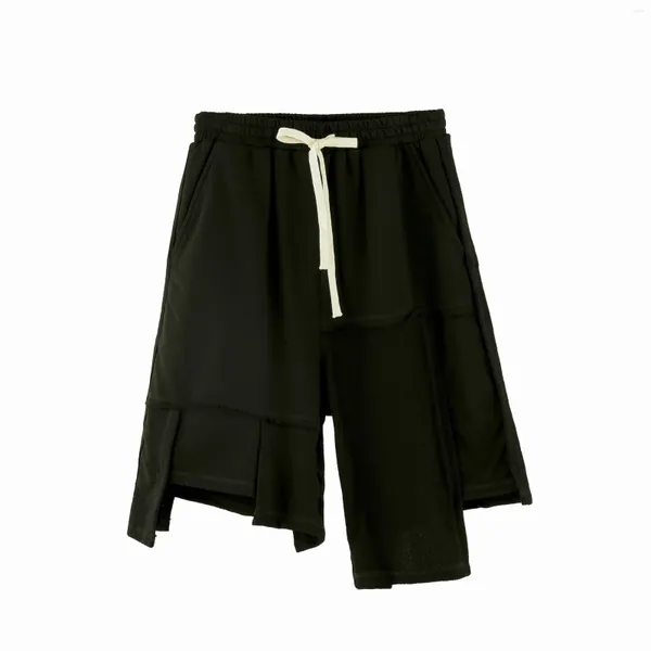 Shorts pour hommes High Street Hp Hop Mode Streetwear Irrégulier Court Joggers Coupe Ample Y2K Pantalon Taille Élastique