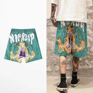 Heren shorts Hip Hop Anime Graffiti Print Beach Harajuku Streetwear Funny Half Rock Dance Sports Joggers Men Pants 230313