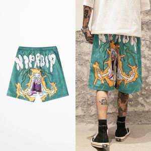 Shorts pour hommes Hip Hop Anime Graffiti Print Beach Harajuku Streetwear Funny Half Rock Dance Sports Joggers Hommes Pantalon 230313