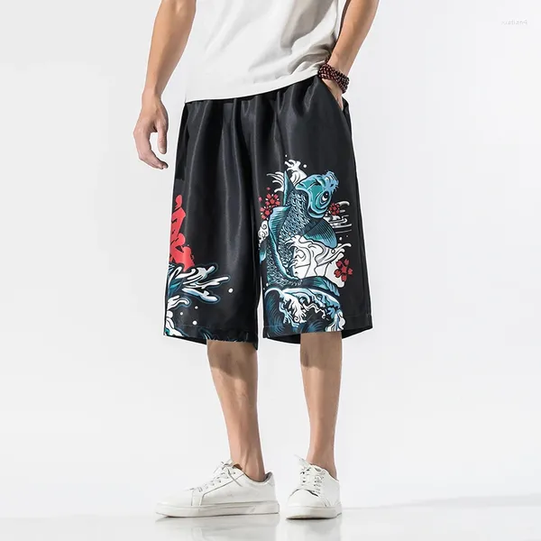 Pantalones cortos para hombres Hip Hop Hombres Casual Verano Fondos Moda Bermudas Masculino Coreano Impresión Mujer Pantalones cortos Diseño Tamaño grande