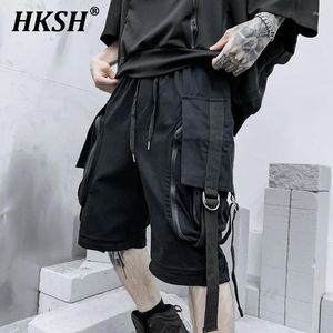 Shorts masculins hksh été tendance japonaise punk punk punk high street pantalon de longueur de genou marée
