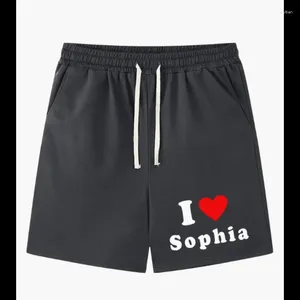 Short masculin I Love Swophia imprimer pantalon cordon