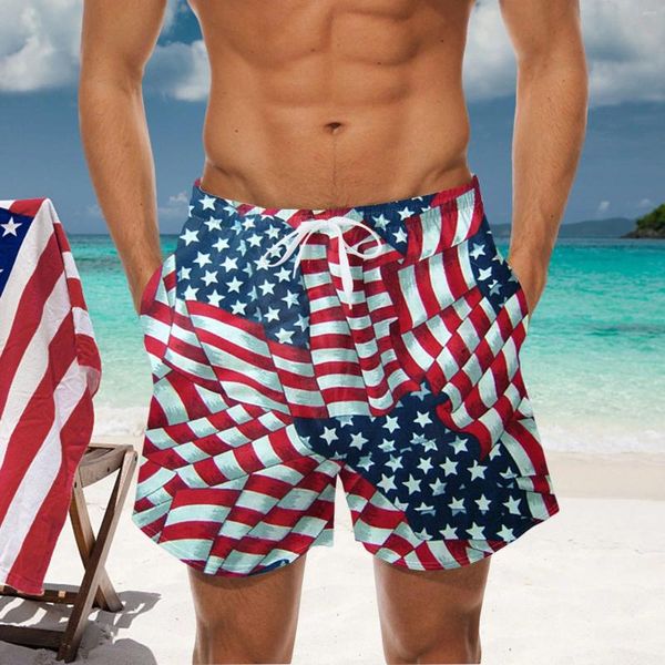 Shorts pour hommes Independence Day Fashion Casual Flag Hommes Mens Surf Board Boys Maillots de bain 42