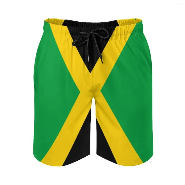 Short pour Homme Drapeau de la Jamaïque Anime CausalGraphique Cool Cordon réglable Respirant Séchage Rapide Pantalon de PlageBasketball Lâche Élastique Hawaï