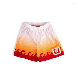 Heren shorts Japanse anime duivel fruit manga cartoon grappige heren sportschool joggen fitness sports oversized jeugd 3D print snel droog