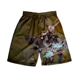 Heren shorts Japanse anime granblue fantasy 3d print zomer heren recreatieve Harajuku Leisure Style strand shortsmen's