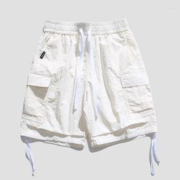 Shorts masculins de style japonais Retro Street Multi-pochewar Workwear Sports Scrying Sports Summer Loose Fory For Match Match Casual Half Longled Middle