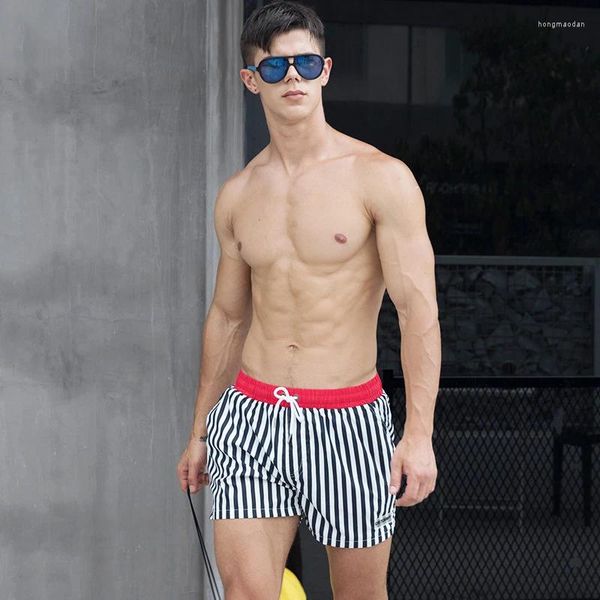 Shorts pour hommes JD15 Sexy Serré Hommes Beach Stripe Maillots de bain Maillots de bain Bikinis Été Surf Maillots de sport