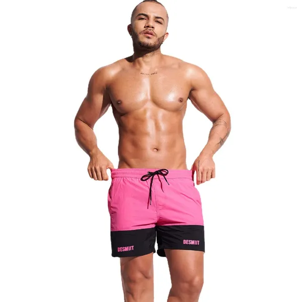 Shorts pour hommes JD28 Rose Vert Sexy Hommes Plage Piscine Maillots de bain Maillots de bain Bikinis Été Surf Maillots de sport