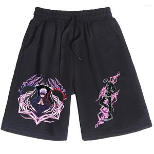 Shorts pour hommes Jujutsu Kaisen Anime Imprimer Satoru Gojo Homme Femme Casual Lâche Plage Coton Pantalon Court