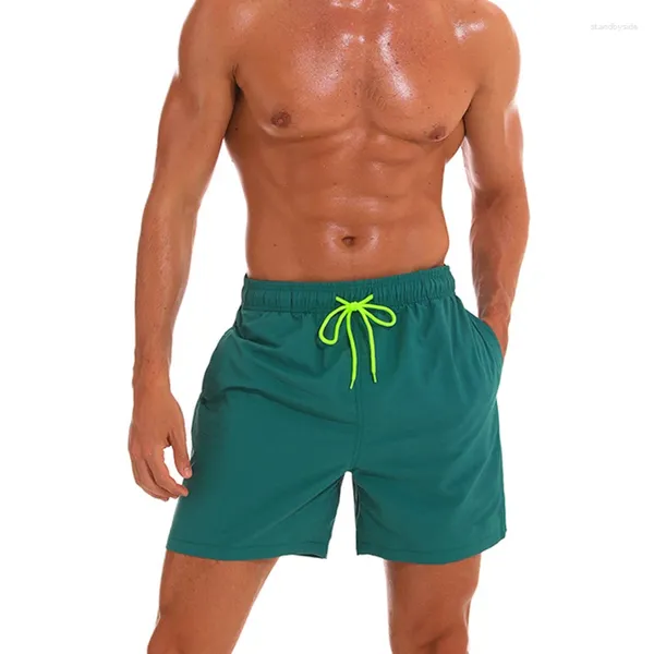 Pantalones cortos para hombres JW43 Summer Beach Color Sólido Natación Hombres Surf Deporte Traje de baño Swim Briefs Bikinis Tight Sexy Trajes de baño