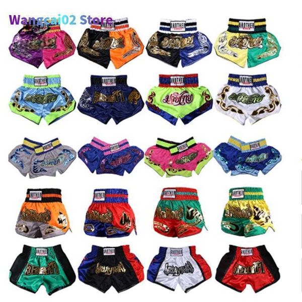 Shorts pour hommes Kick Boxing Fight Grappling Trunks Enfants Femmes Hommes Mma Muay Thai Shorts Garçons Filles Bjj Sanda Formation Combat Uniforme Boxer Pantalon 020723H