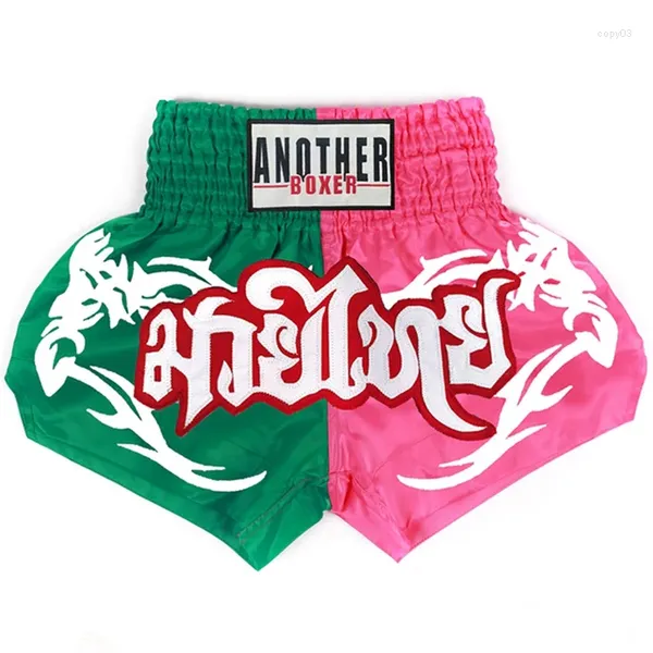 Pantalones cortos para hombres Kickboxing niños 2023 Muay Thai hombres mujeres satén Kick Boxing pantalones de entrenamiento Grappling artes marciales MMA Fight Wear