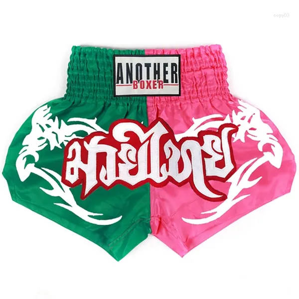 Shorts pour hommes Kickboxing Enfants 2023 Muay Thai Hommes Femmes Satin Kick Boxing Pantalons d'entraînement Grappling Arts Martiaux MMA Fight Wear