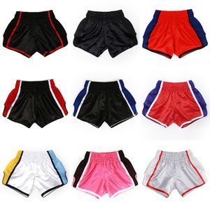 Heren Shorts Kickboxing Shorts Kids Tieners Muay Thai Boxing Shorts Womens Mens Fighting MMA Trunks Sanda Grappling Training Short Pants 230712
