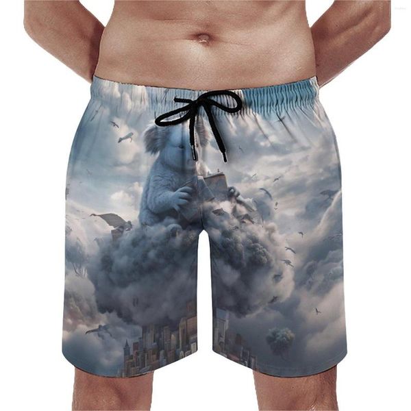 Shorts pour hommes Koala Board Summer 3D Animal Grande Scène Classique Plage Course À Séchage Rapide Conception Maillot De Bain