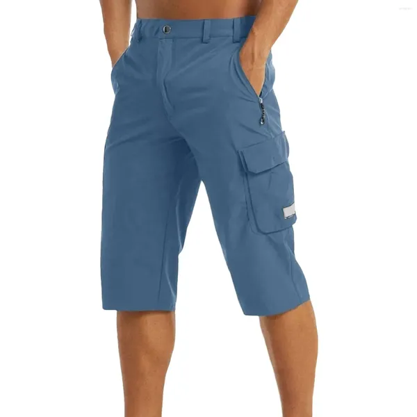 Short léger pour hommes, randonnée, marche en plein air, travail fin, escalade, Capris, vêtements d'été pour hommes, mousse à mémoire de forme confortable, 3/4