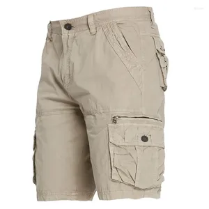 Short masculin en vrac multi-poches Salle d'été Coton confortable Cargo militaire confortable Outdoor Casual Sports Travail court Pantalon