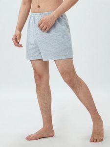 Herenshorts Lounge voor dames en heren Effen kleur Zijsplit Comfortabele elastische taille Slaap Trendy korte broek
