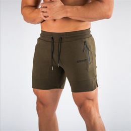 Heren shorts M-2xl Men Summer Casual Mesh Brand Board 2023 Gym Solid ademende elastische taille mode kort
