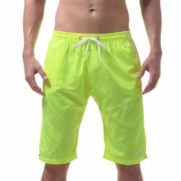 Boxer Long pour hommes, short à la mode, haute qualité, décontracté, plage, maillot de bain pour garçon, noir, bleu, vert, Orange, rouge, 2580