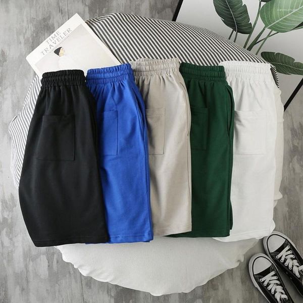 Shorts pour hommes Homme Casual Fresh Solid Color Trendy Sports Pants Three-Quarter Running Basketball Clothing