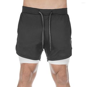 Heren shorts mannelijke platte boksers broek jogging heren M-2xl polyester hardlopen zomer taille training ademend dagelijks/casual
