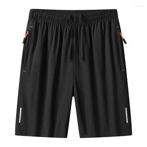 Shorts pour hommes sport masculin décontracté 2023 été culottes glace soie séchage rapide lâche basket Bermudes mode noir plage pantalon