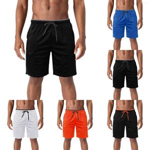 Cortos de hombres para hombres Sports de boda en la playa de verano de primavera de verano corriendo entrenamiento corto con bolsillos con cremallera