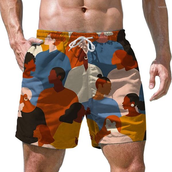 Pantalones cortos para hombre Hombre 3D Impreso Estilo casual Tendencia de moda Verano suelto Alta calidad
