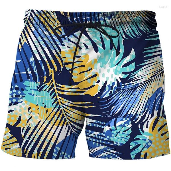 Shorts pour hommes Pantalons de sport de natation de plage pour hommes Motif léopard de la jungle Impression 3D Homme Surf Short respirant Homme Gym Surf Board Maillot de bain