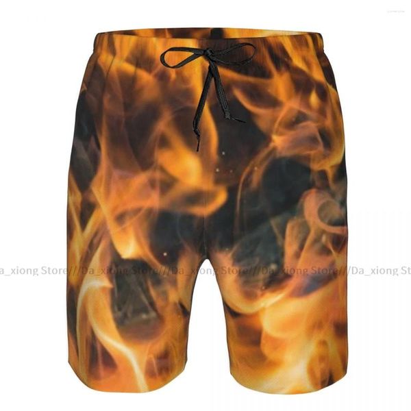 Short masculin Homme Swimwear Flame of Fire Swim Trunks Beach Board Swimming Swimsuits