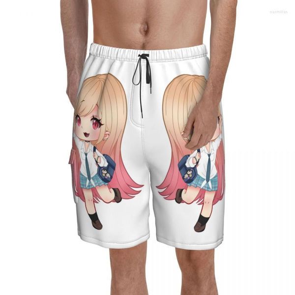 Shorts pour hommes Marin Kitagawa My Dress Up Darling Board Cute Eyes Aesthetic Anime Male Pattern Short Pants Naom22