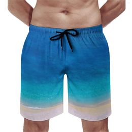 Shorts pour hommes Méditerranée Beach Board Summer Blue Ocean Print Casual Hommes Surf Design confortable Maillot de bain