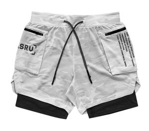 Herenshorts Heren 2 in 1 Groot formaat Fitness Sporttraining Zomer Heren Sneldrogende ademende joggingshorts Heren