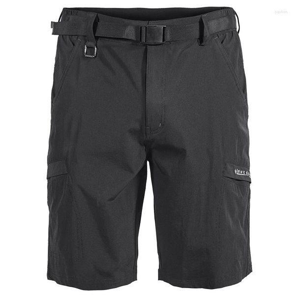 Short Homme Cargo Été Séchage Rapide Homme Armée Militaire Tactique Couleur Unie Noir Gris Décontracté Pantalon Court Randonnée Camping