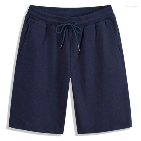 Pantalones cortos para hombre Moda coreana de verano Ropa deportiva informal Cintura elástica Cordón Pantalones de playa Pantalones recortados